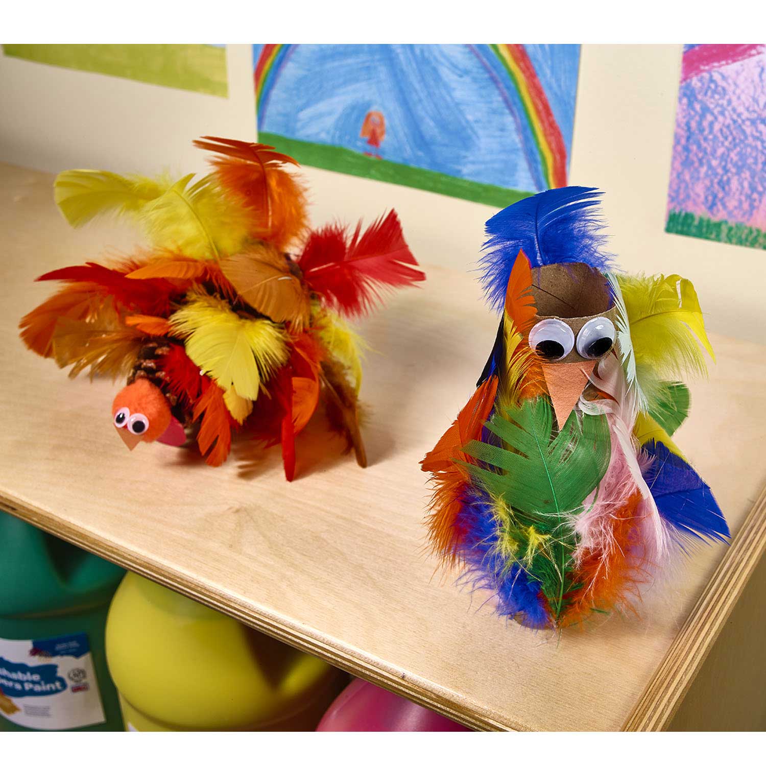 Artful Goods® Feathers, Hot Colors