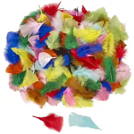 Artful Goods® Feathers, Bright Colors