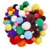 Artful Goods® Pom Poms Bright Colors, Assorted Sizes