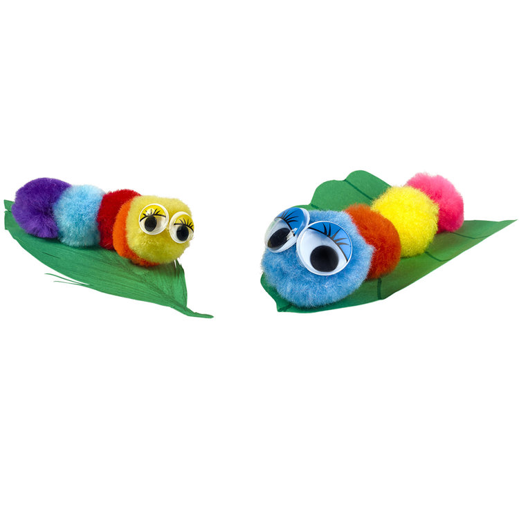 Artful Goods® Pom Poms Bright Colors, Assorted Sizes