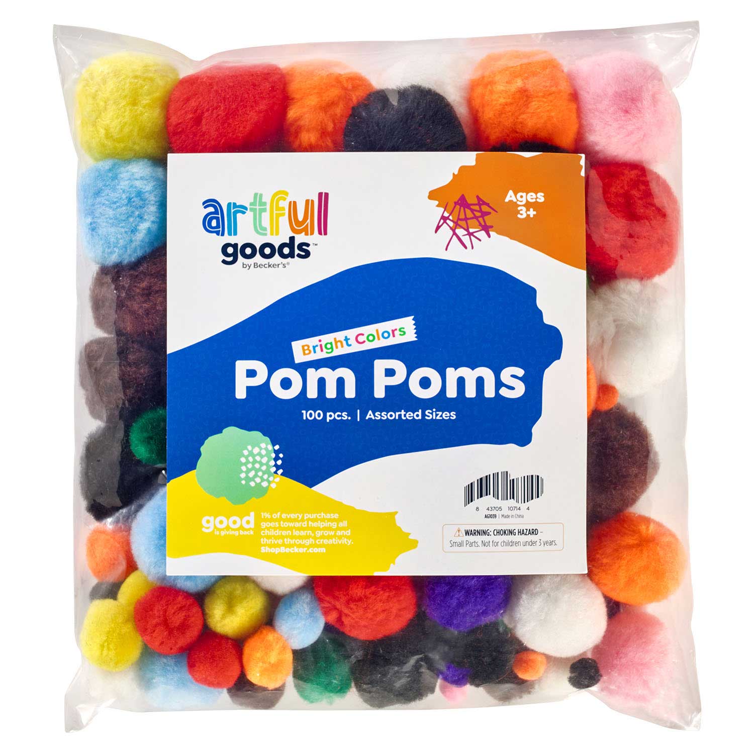 Artful Goods Big Pack Pom Poms