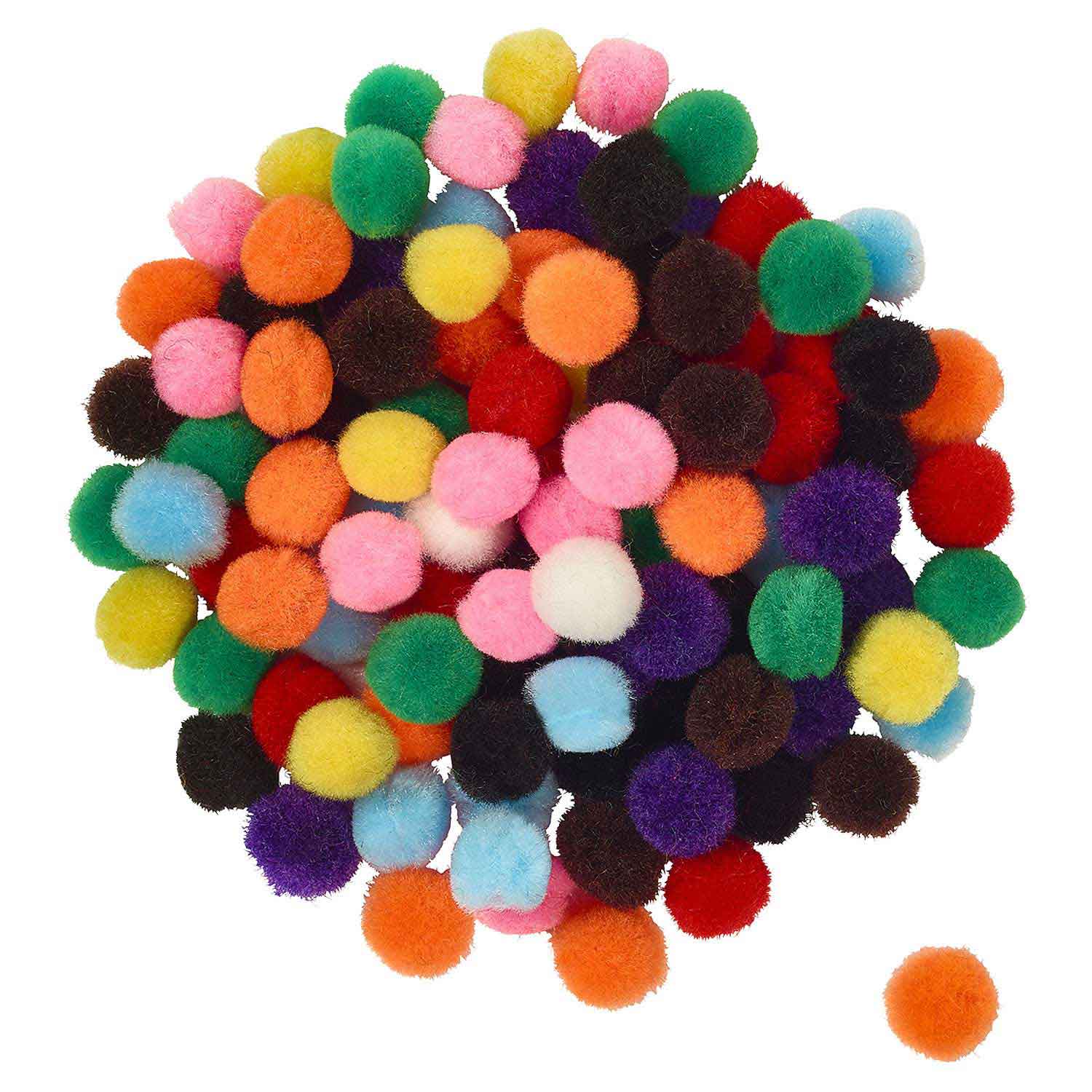 Artful Goods Pom Poms Bright Colors, 1