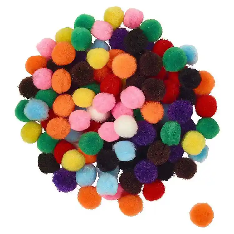 Artful Goods® Mini Pom Poms, Bright Colors