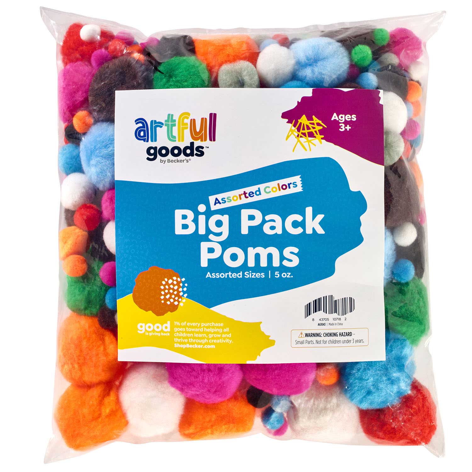 Artful Goods® Big Pack Pom Poms