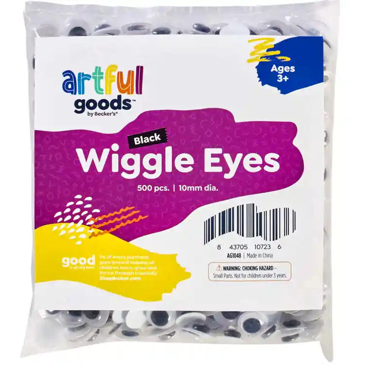 Artful Goods® Black Wiggle Eyes Classpack