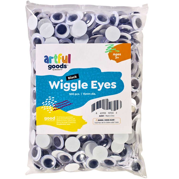 Artful Goods™ Black Wiggle Eyes Classpack