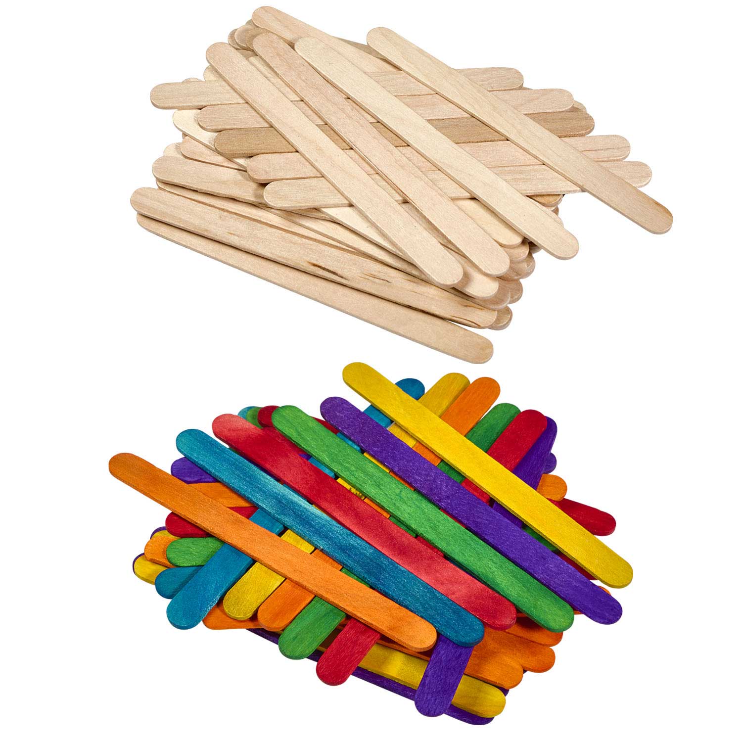 Wooden Lolly Sticks Natural Wood - 1000 Pack, Catering Disposables