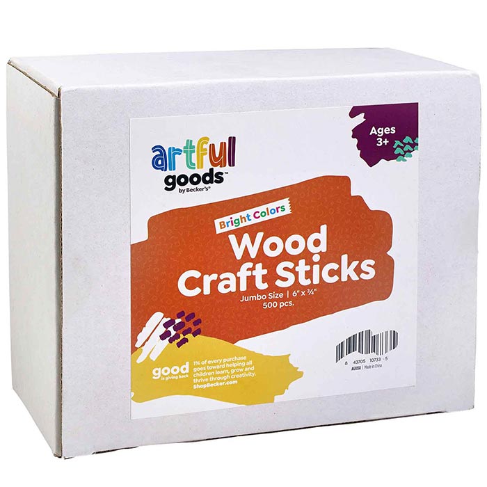 6'' x 3/4'' Craft Sticks