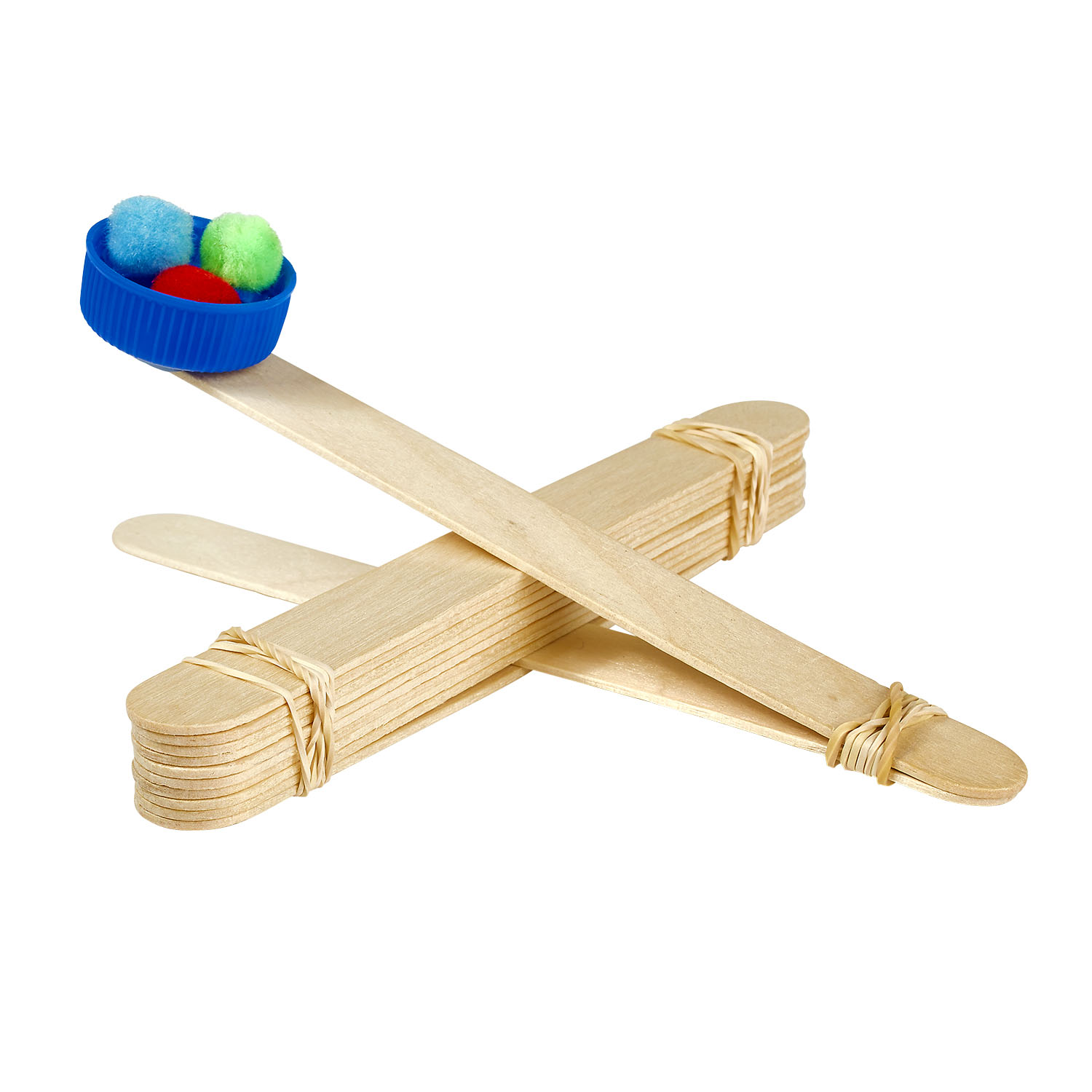 Artful Goods Wood Craft Sticks, Jumbo size, Bright Colors