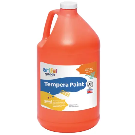 Artful Goods® Tempera Paint, Gallon - Orange