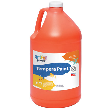 Artful Goods® Tempera Paint, Gallon - Orange