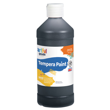 Artful Goods® Tempera Paint, Pint - Black