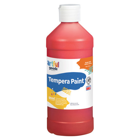 Artful Goods® Tempera Paint, Pint - Red