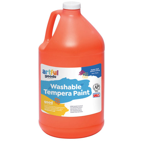 Artful Goods™ Washable Paint, Gallon - Orange