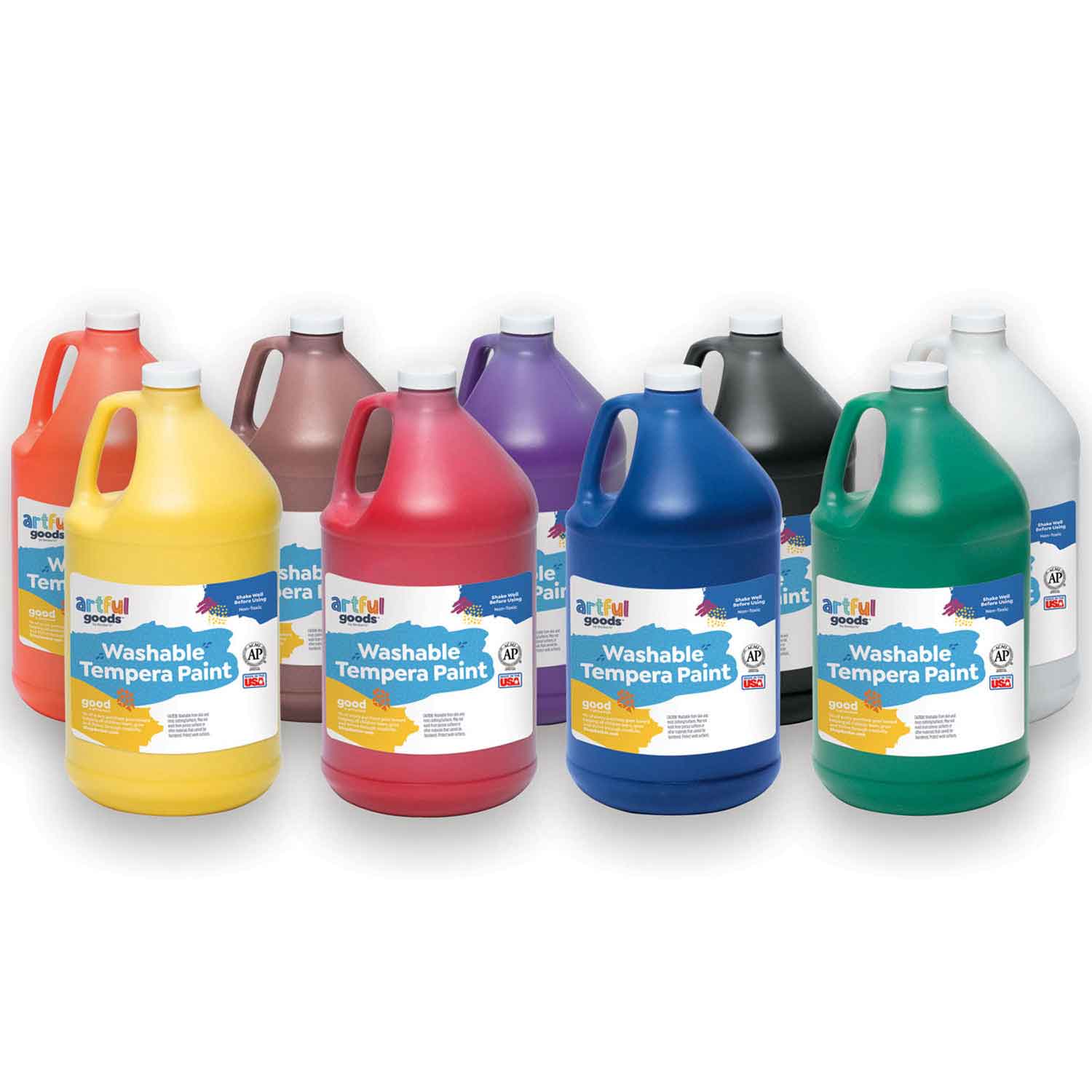 Artful Goods® Washable Paint Gallon Set
