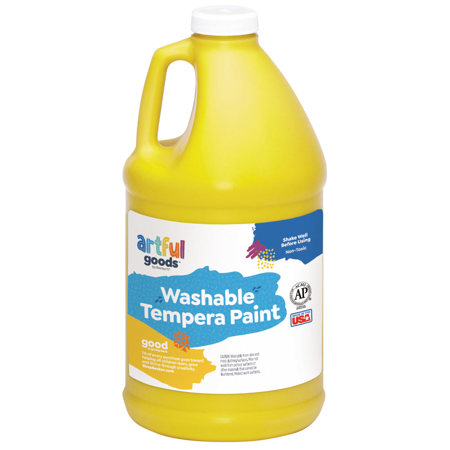 Artful Goods™ Washable Paint, Half Gallon - Yellow
