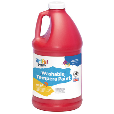 Artful Goods™ Washable Paint, Half Gallon - Red
