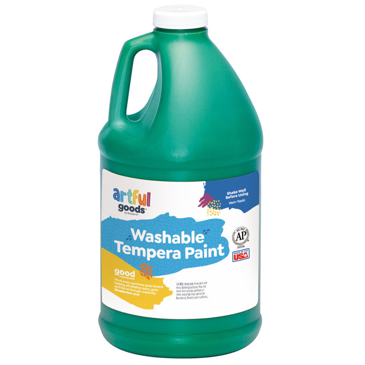 Artful Goods™ Washable Paint, Half Gallon - Green