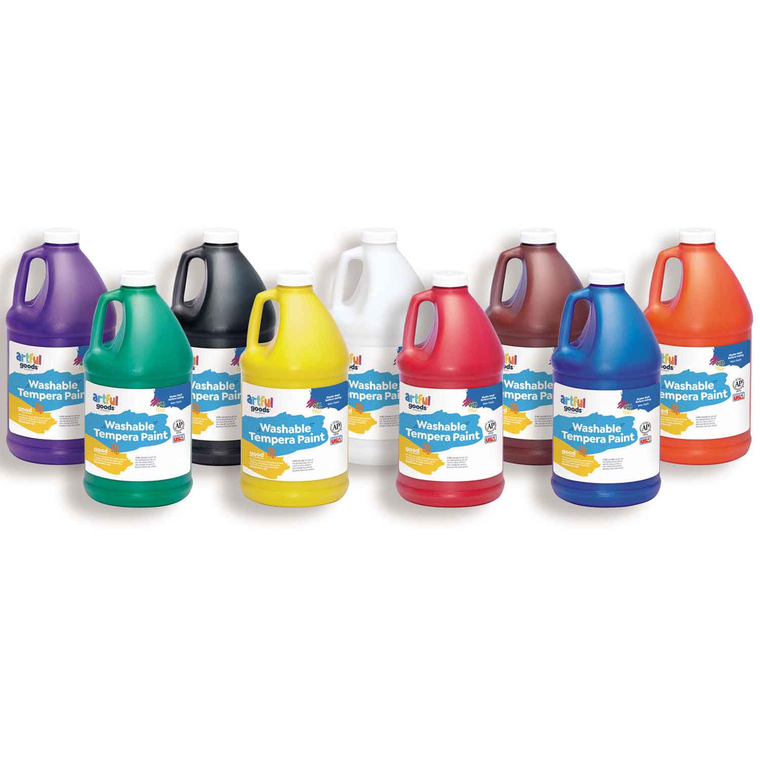 Constructive Playthings Washable White Gallon of Tempera Paint