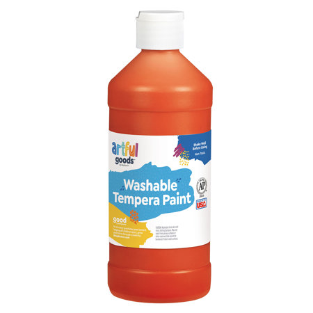 Artful Goods® Washable Paint, Pint - Orange
