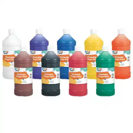 Artful Goods® Washable Finger Paint, Quarts