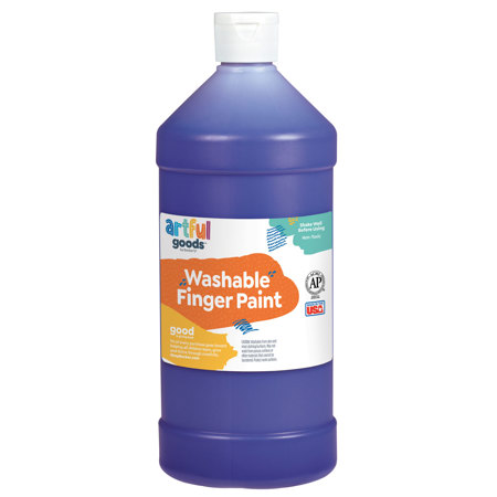 Artful Goods® Washable Finger Paint, Quart - Violet