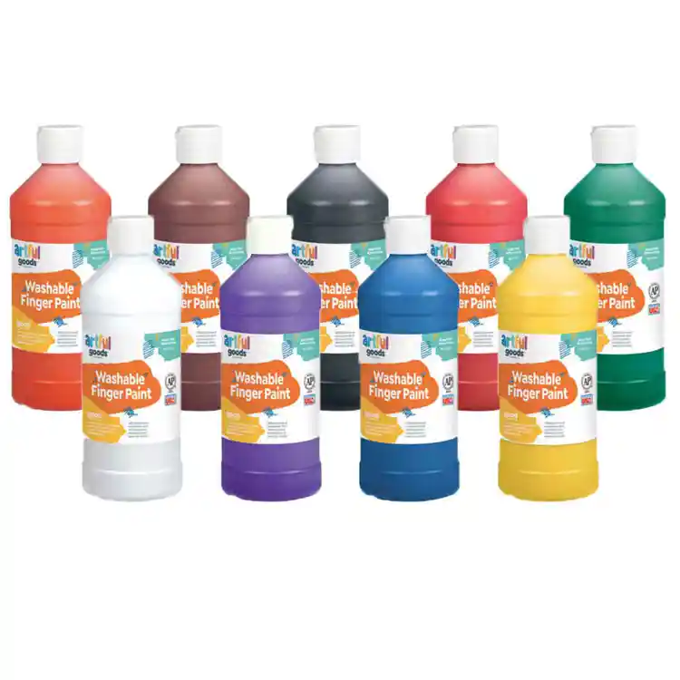 Artful Goods® Washable Finger Paint, Pints