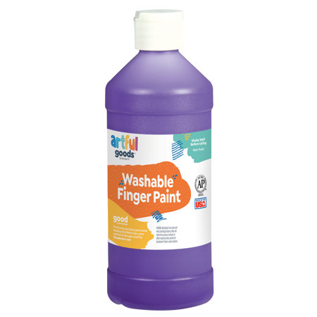 Artful Goods® Washable Finger Paint, Pint - Violet