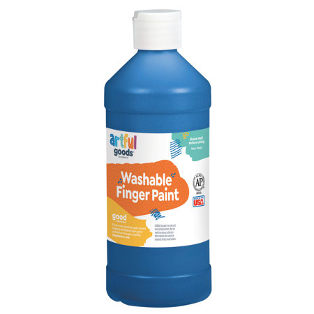 Artful Goods® Washable Finger Paint, Pint - Blue
