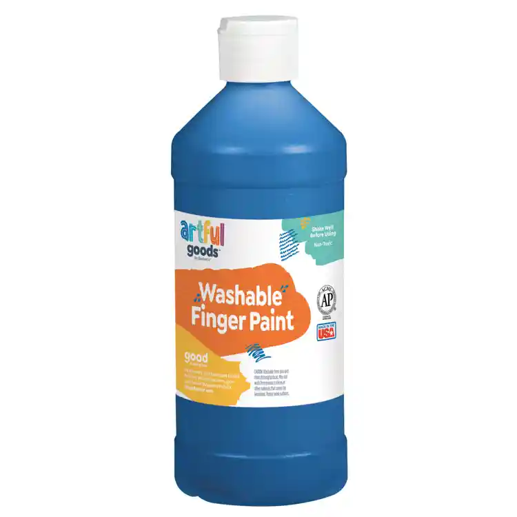 Artful Goods® Washable Finger Paint, Pint - Blue