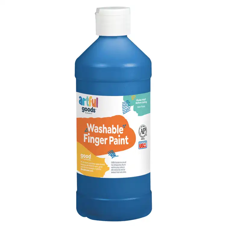 Artful Goods® Washable Finger Paint, Pint - Blue