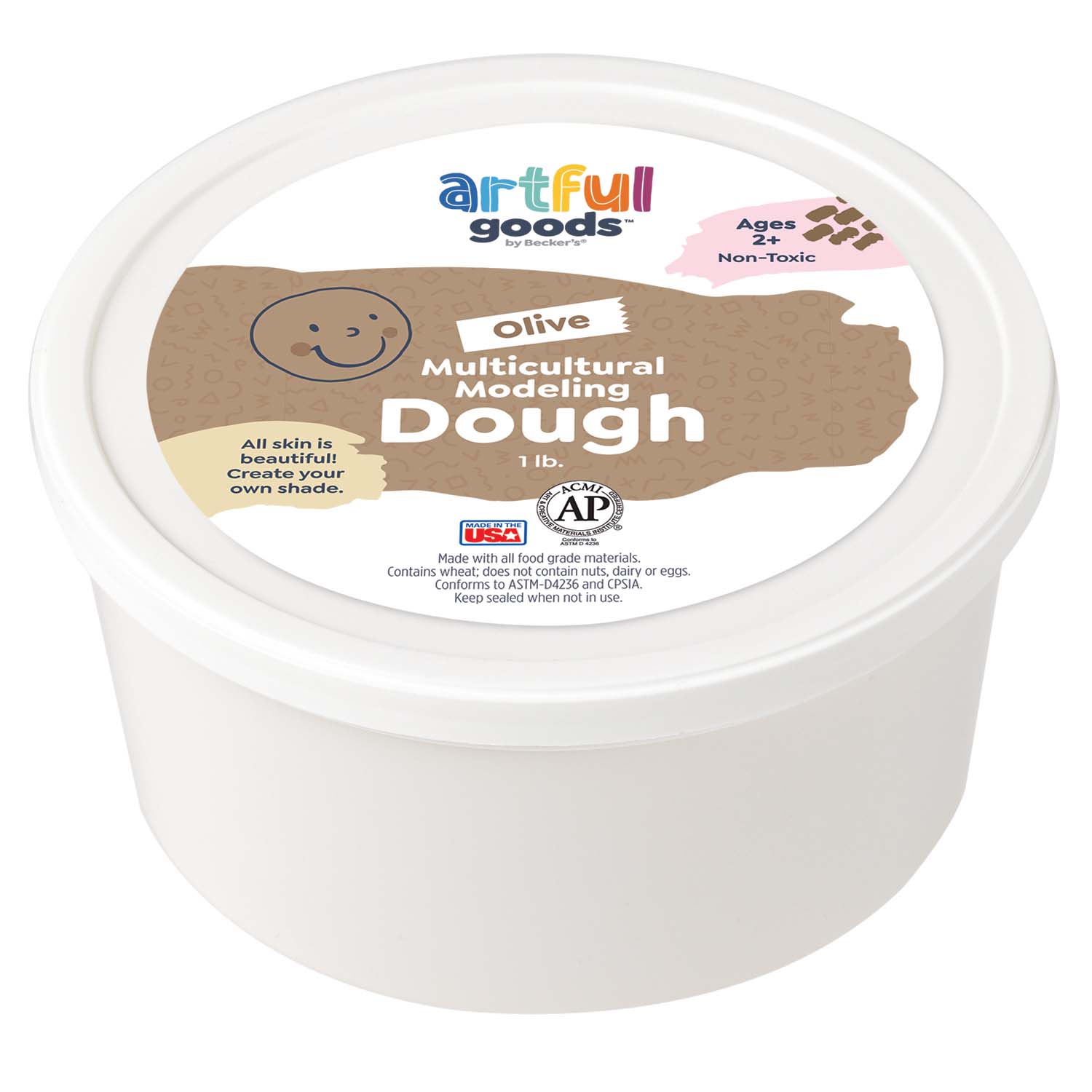 Artful Goods Multicultural Modeling Dough | Multicultural Play Dough