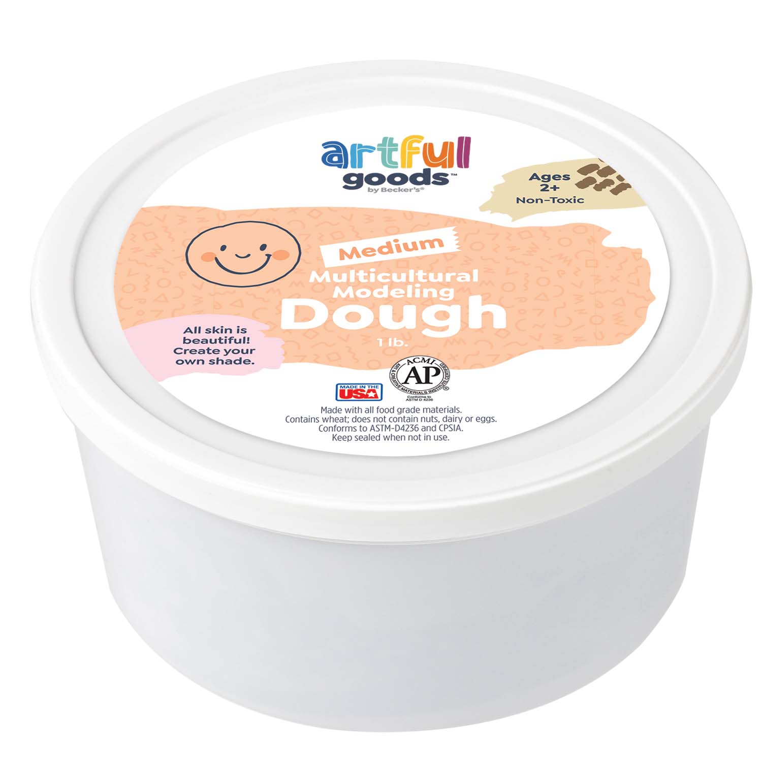 Artful Goods Multicultural Modeling Dough | Multicultural Play Dough