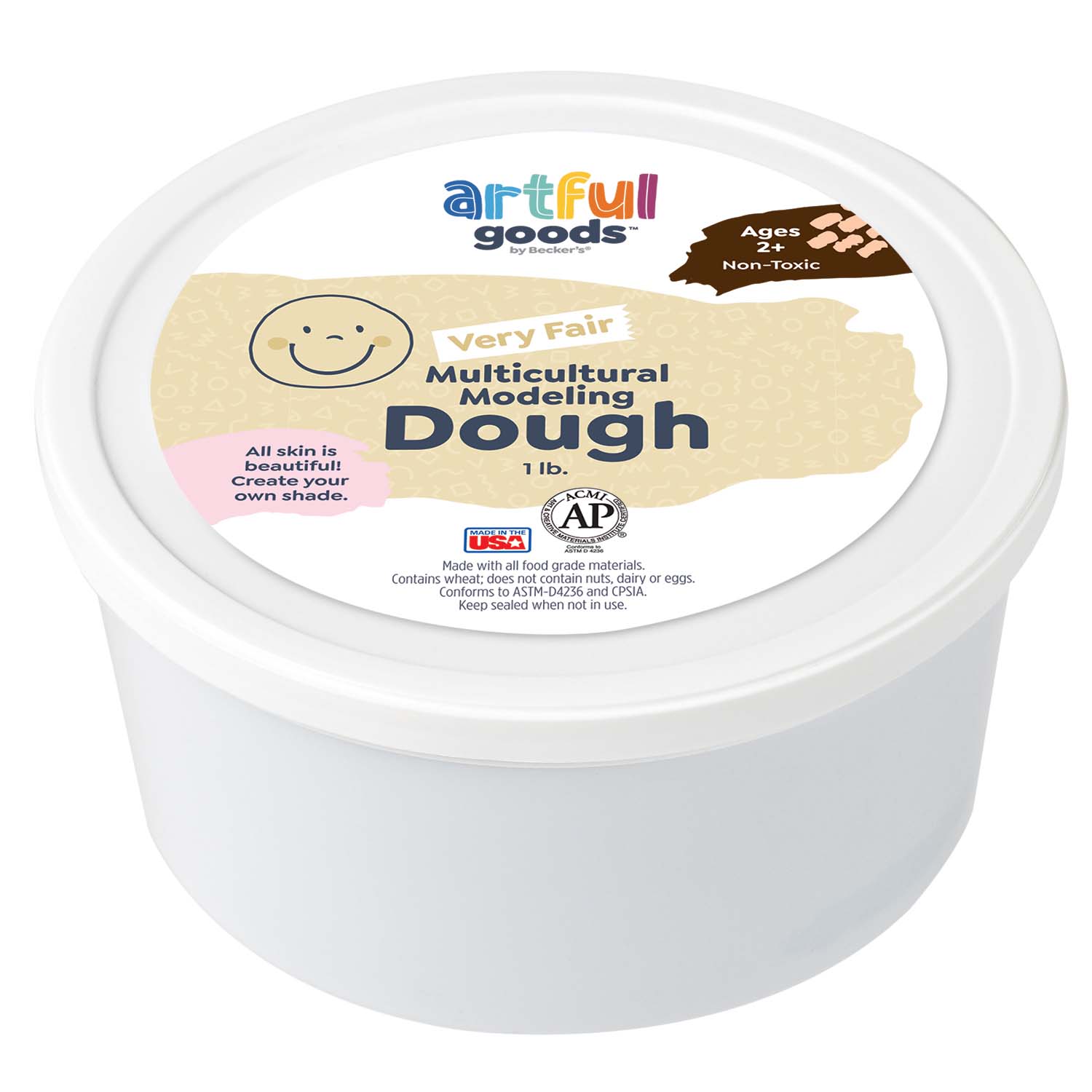 Artful Goods Multicultural Modeling Dough | Multicultural Play Dough
