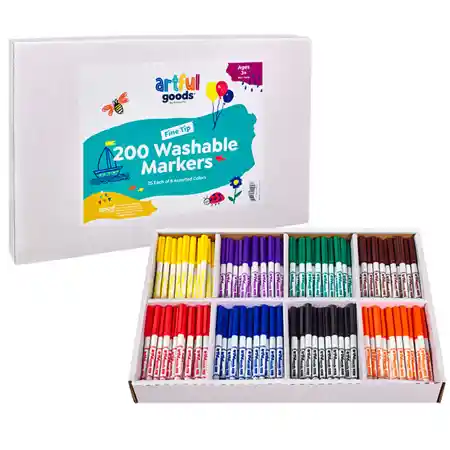 Artful Goods® Washable Markers, Fine Tip