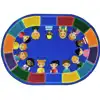 All of Us Together Rug, Oval 5'4" x 7'8"