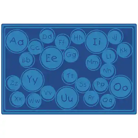 Alphabet Bubbles Seating Rug