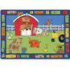 Alphabet Farm Classroom Rug, Rectangle 4'5" x 5'10"