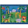 Alphabet Jungle Classroom Rug, Rectangle 4'5" x 5'10"