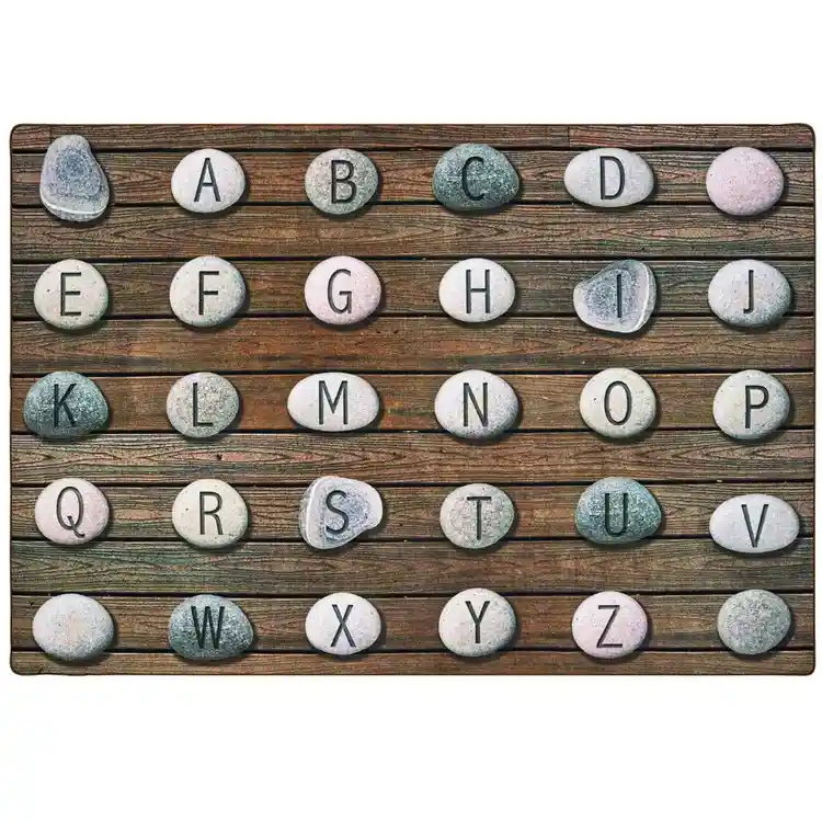 Alphabet Stones Seating Rug