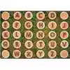 Alphabet Tree Rounds Seating Rug, Rectangle 8x12