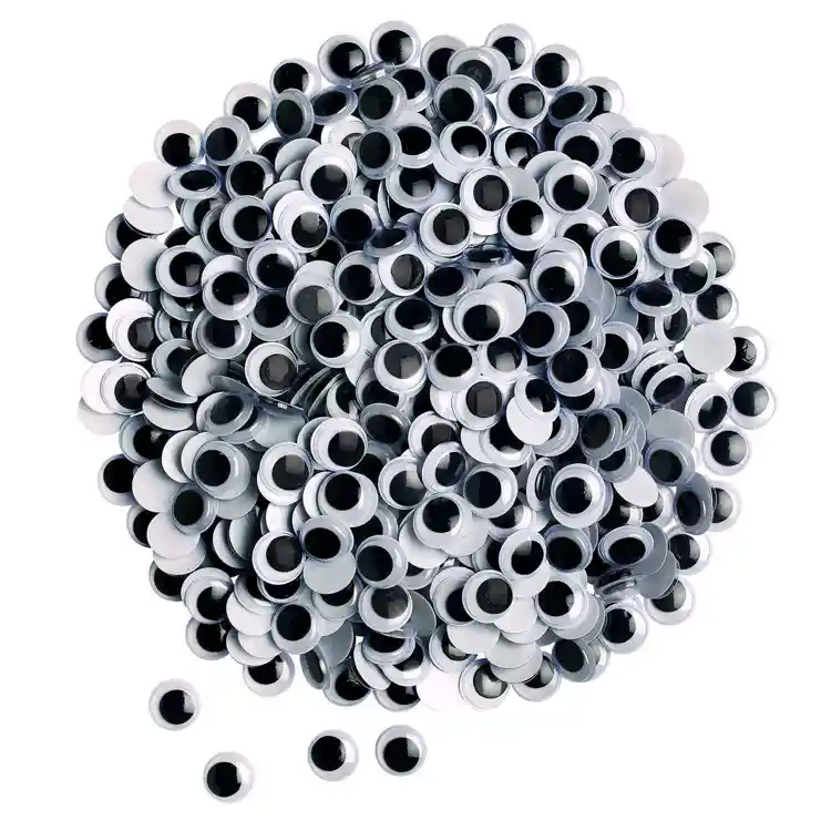 Artful Goods® Black Wiggle Eyes Classpack, 15mm