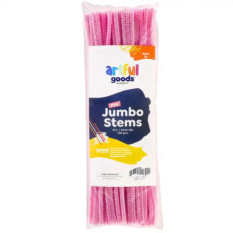 Artful Goods® Jumbo 12" Stems, Pink