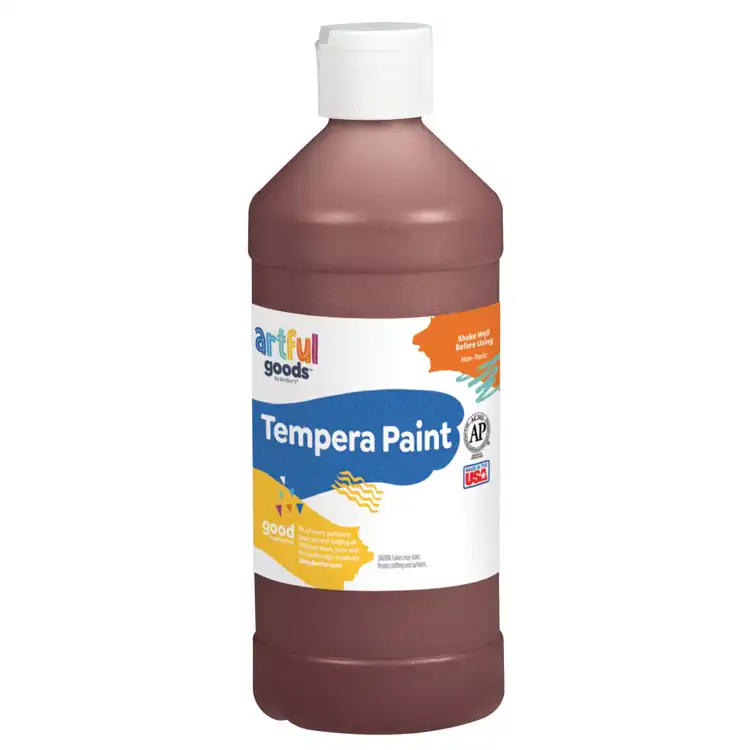 Artful Goods® Tempera Paint, Pint - Brown