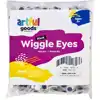 Artful Goods® Wiggle Eyes Black Classpack, Black 10mm