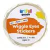 Artful Goods® Wiggle Eyes Stickers, Assorted Colors