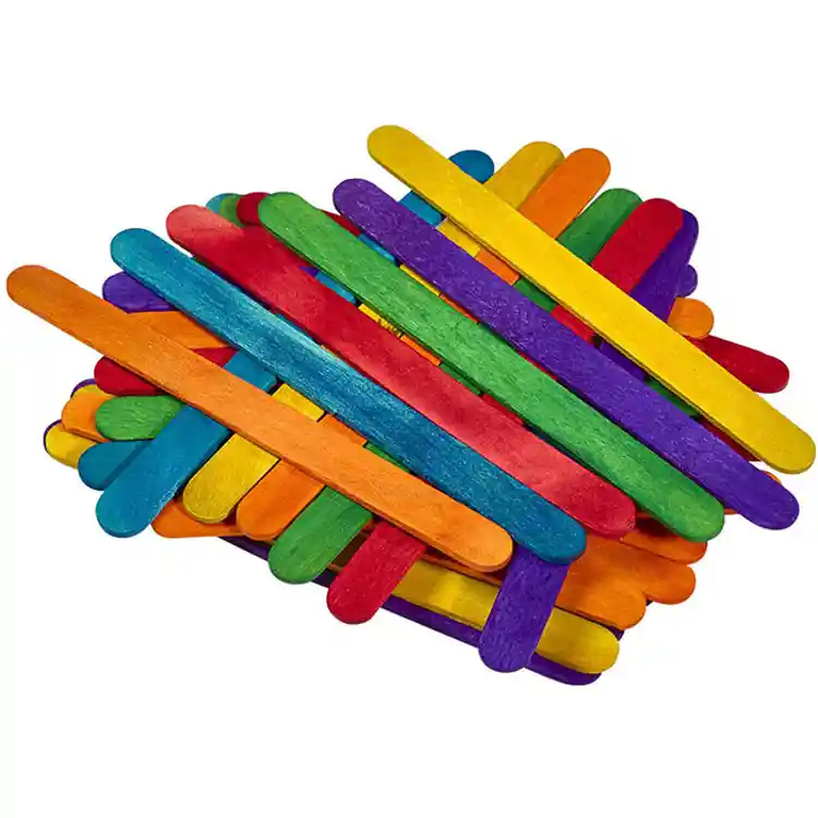 Artful Goods® Wood Craft Sticks, Regular Size, Bright Colors