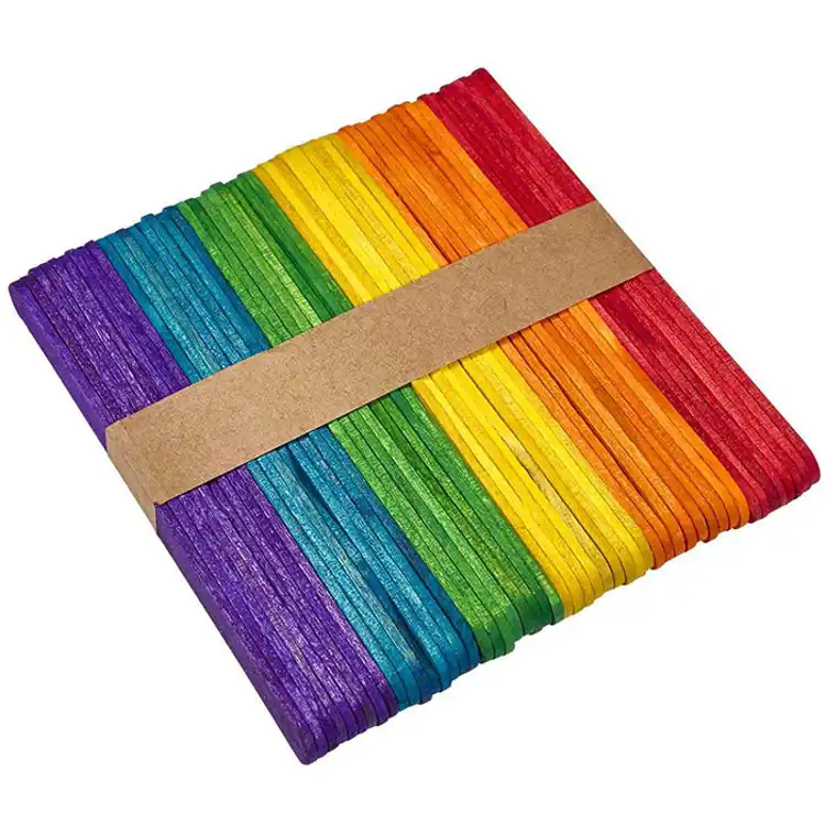 Artful Goods® Wood Craft Sticks, Regular Size, Bright Colors