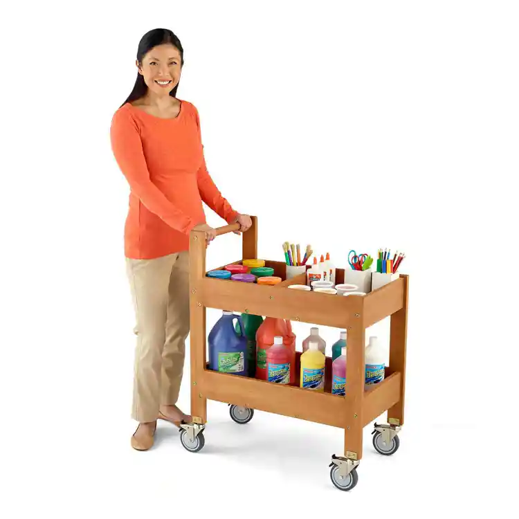 Outdoor Paint Wall & Supply Cart