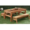 Wood Table & Benches